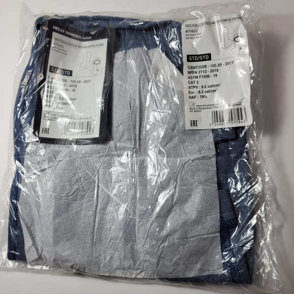 NWT Helly Hansen Workwear Fargo Flame Resistant Balaclava Royal Blue - Picture 3 of 10